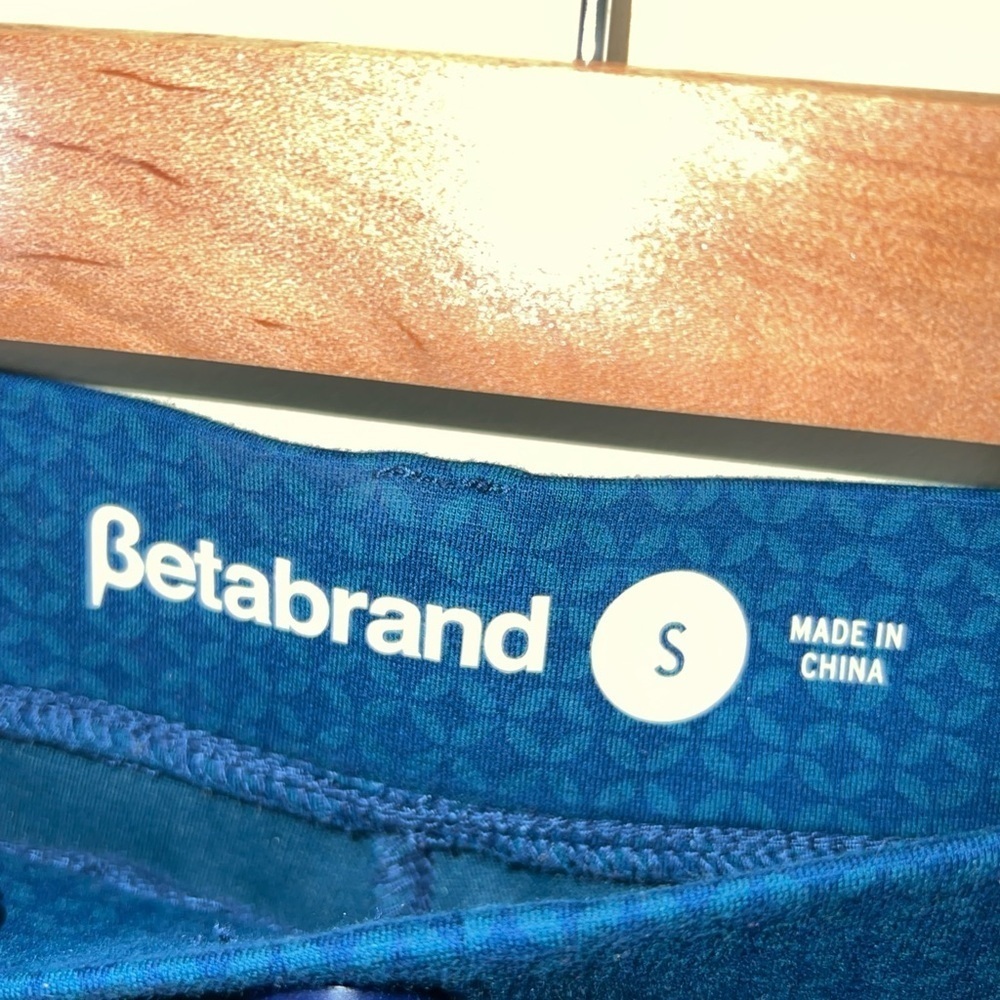 Betabrand Geometric Teal Pants Women’s Small - Picture 3 of 4